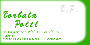 borbala poltl business card
