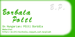 borbala poltl business card